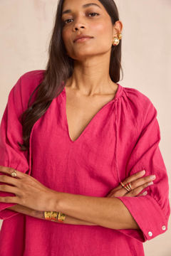 Picture of STRAIGHT LINEN DRESS BLINNY
